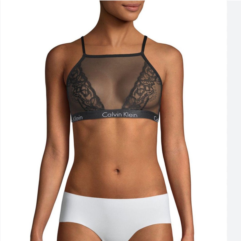 Calvin Klein Mesh + Lace Bralette
